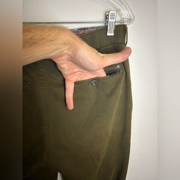 Meyer Fabric by Cramer Olive Green Men's jeans Size 30x32 minimalist neutral - Picture 10 of 15